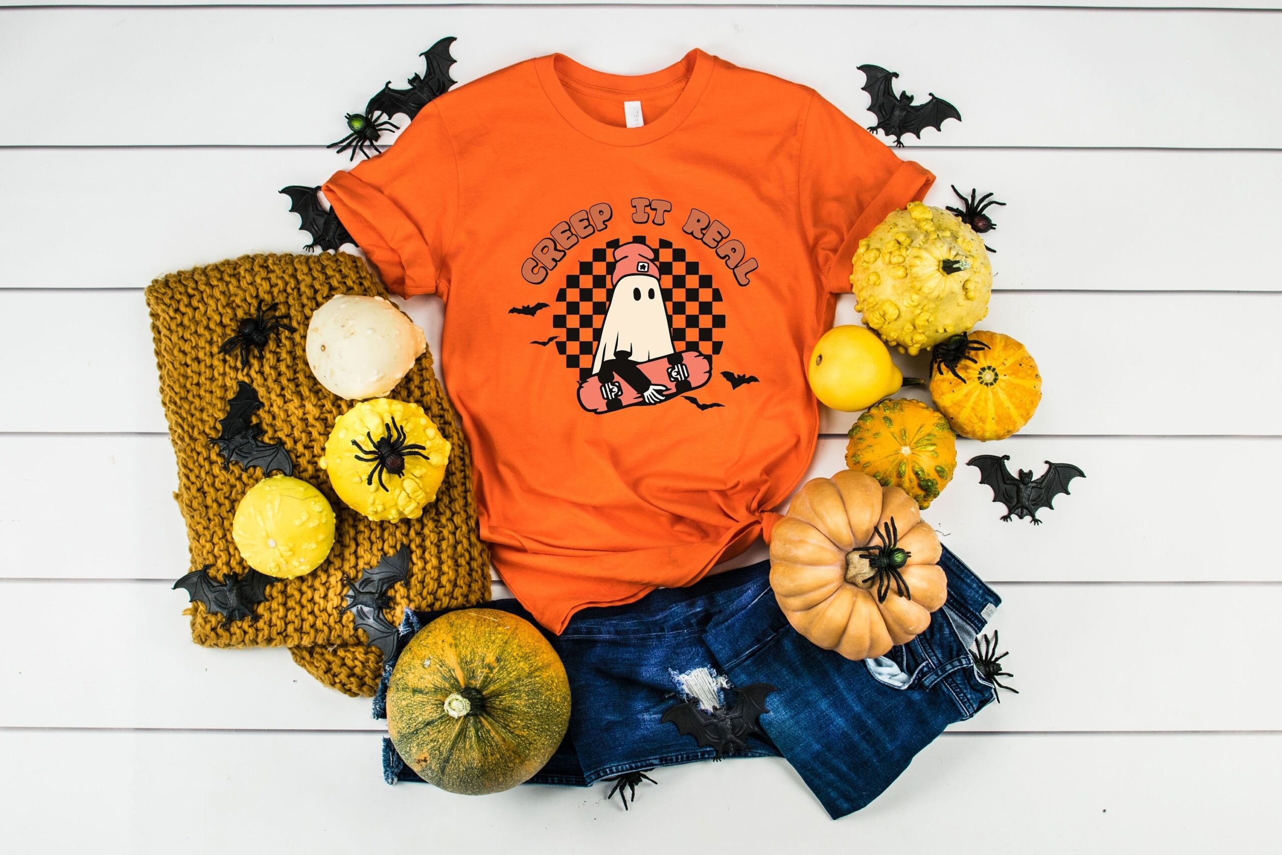 Creep It Real Halloween Boo Shirt Vintage Tee Creep It Real Halloween Boo Shirt Vintage Tee