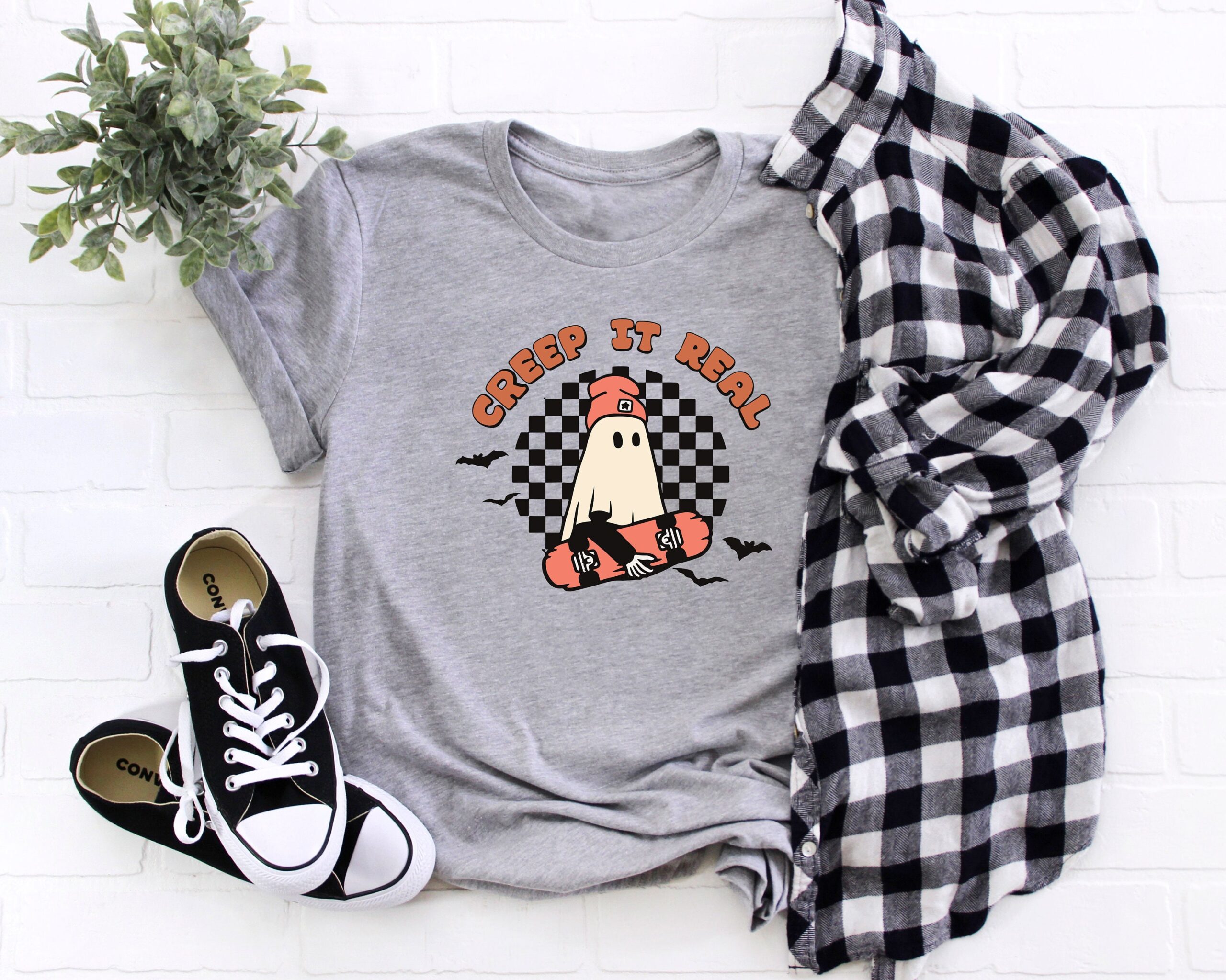 Creep It Real Halloween Boo Shirt Vintage Tee Creep It Real Halloween Boo Shirt Vintage Tee