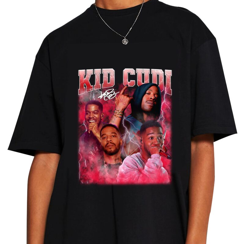 Kid Cudi Marino Morwood Man On The Moon 2022 Rap Tee T Shirt - Jolly