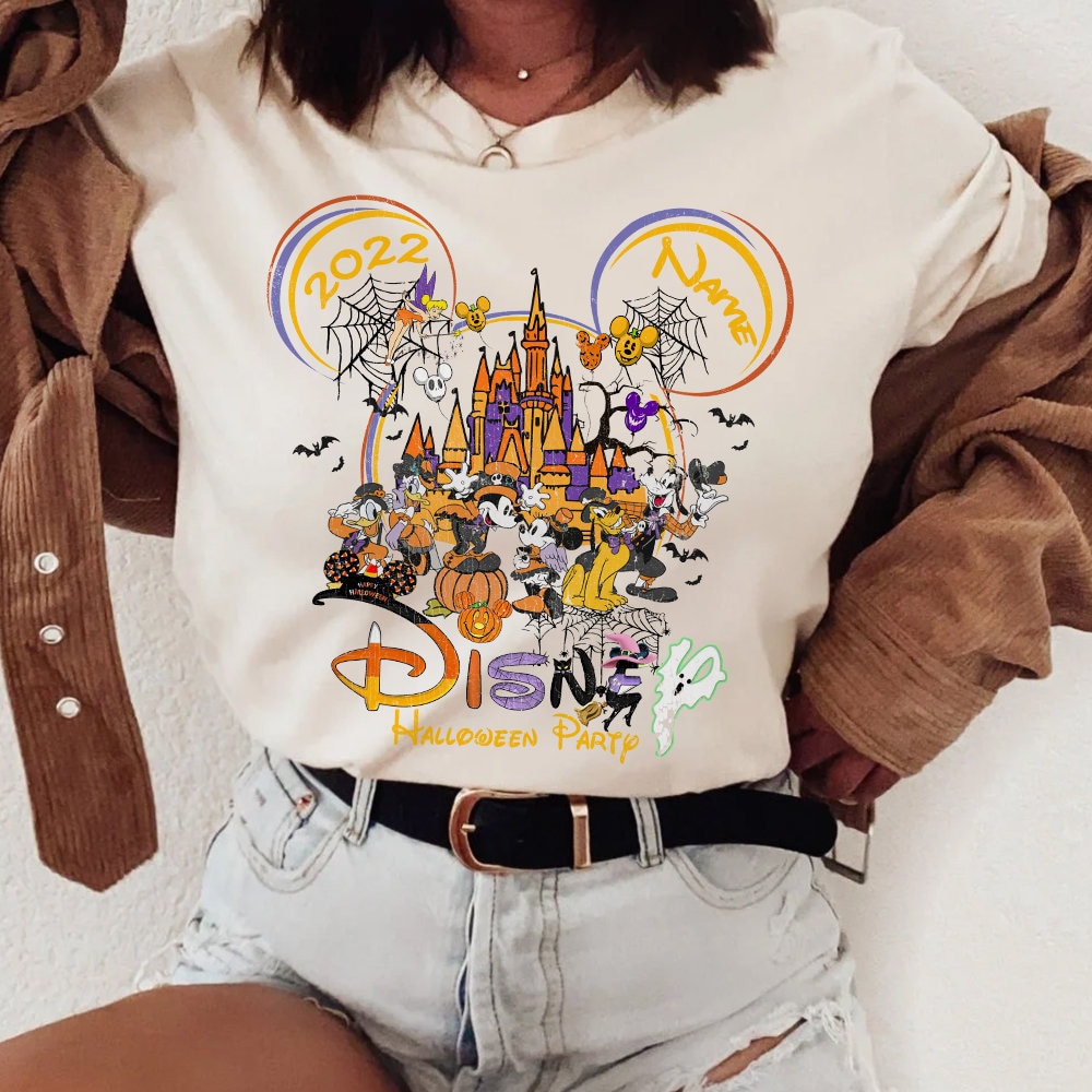 Personalized Disney Halloween Party Mickey And Friends Matching Shirt Personalized Disney Halloween Party Mickey And Friends Matching Shirt