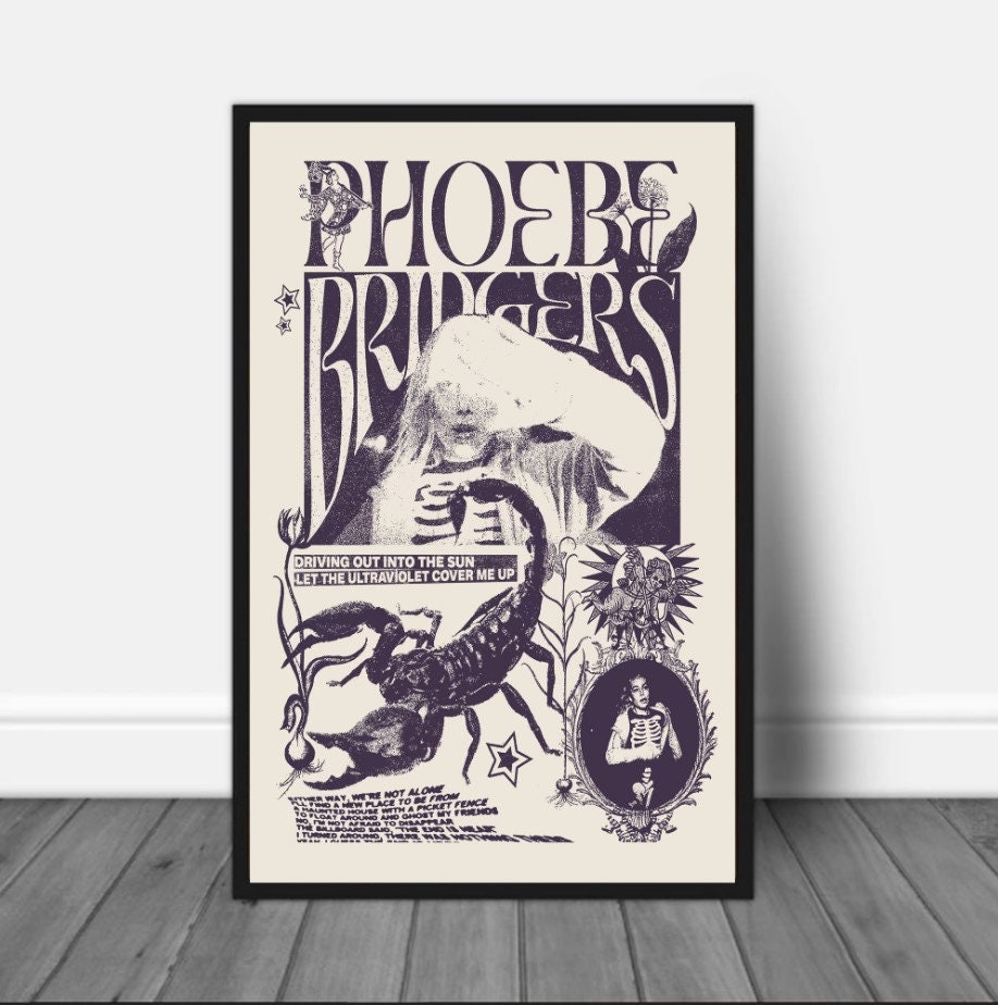 Phoebe Bridgers Reunion Tour 2022 Poster Canvas Phoebe Bridgers Reunion Tour 2022 Poster Canvas