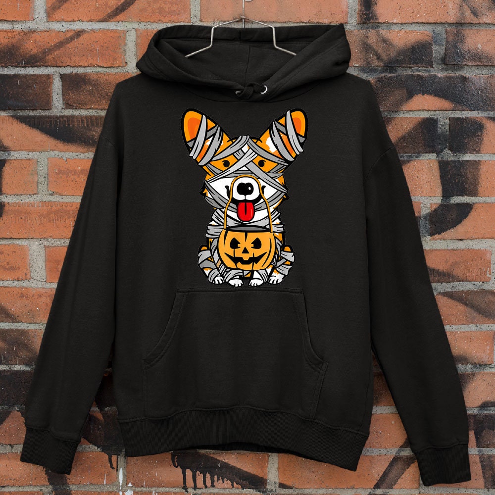 Halloween Corgi Mummy Dog Lover Design Costumes Hoodie Halloween Corgi Mummy Dog Lover Design Costumes Hoodie