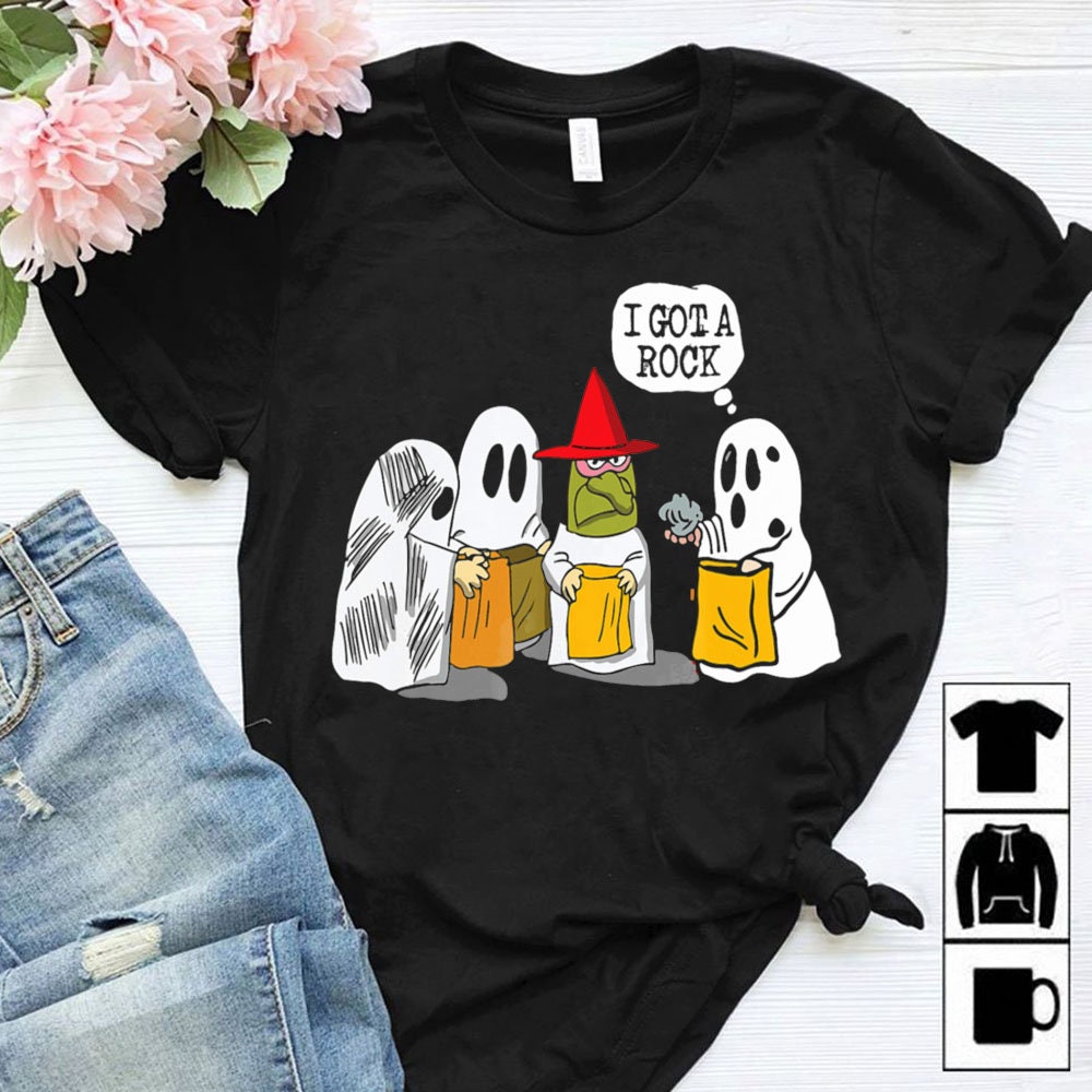 I Got A Rock Funny Trick Or Treat Halloween Squad Tshirt I Got A Rock Funny Trick Or Treat Halloween Squad Tshirt