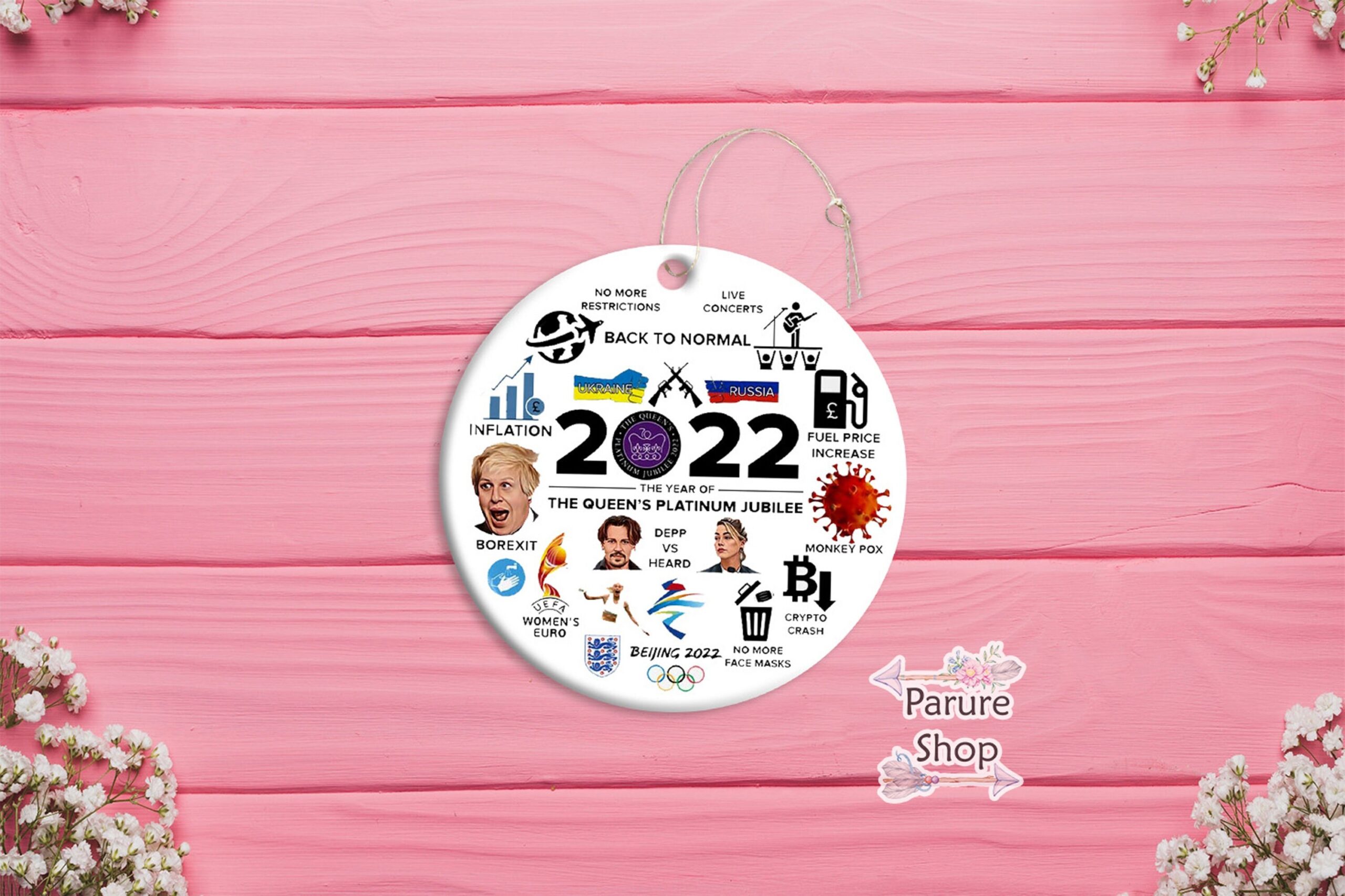 2022 Events And Happenings Christmas Ornament 2022 Events And Happenings Christmas Ornament