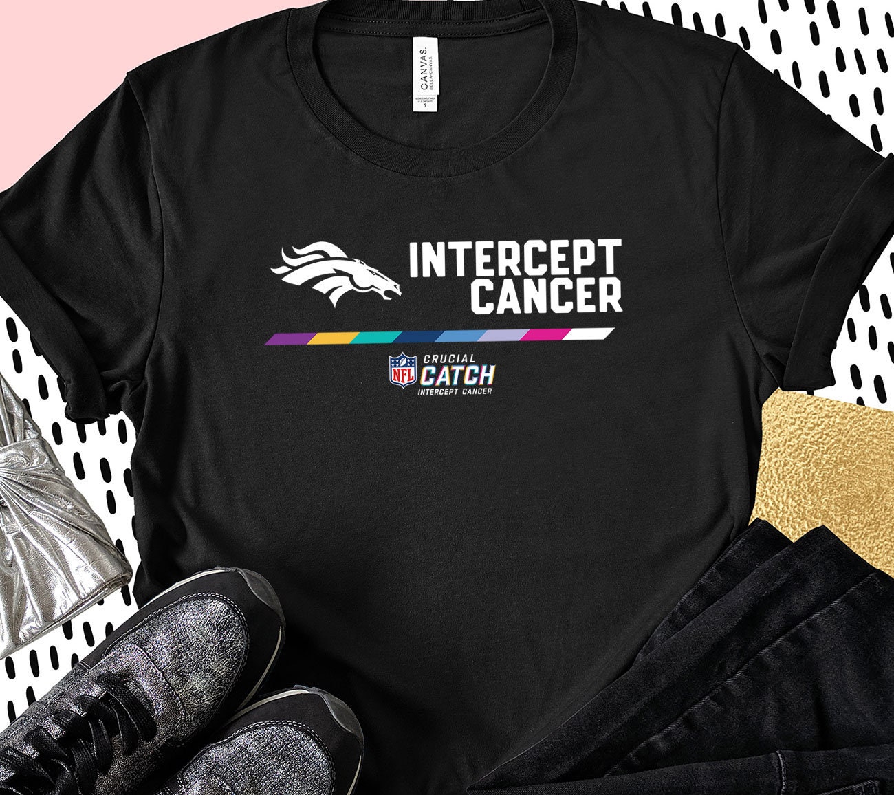 Denver Broncos Intercept Cancer Crucial Catch Shirt Denver Broncos Intercept Cancer Crucial Catch Shirt