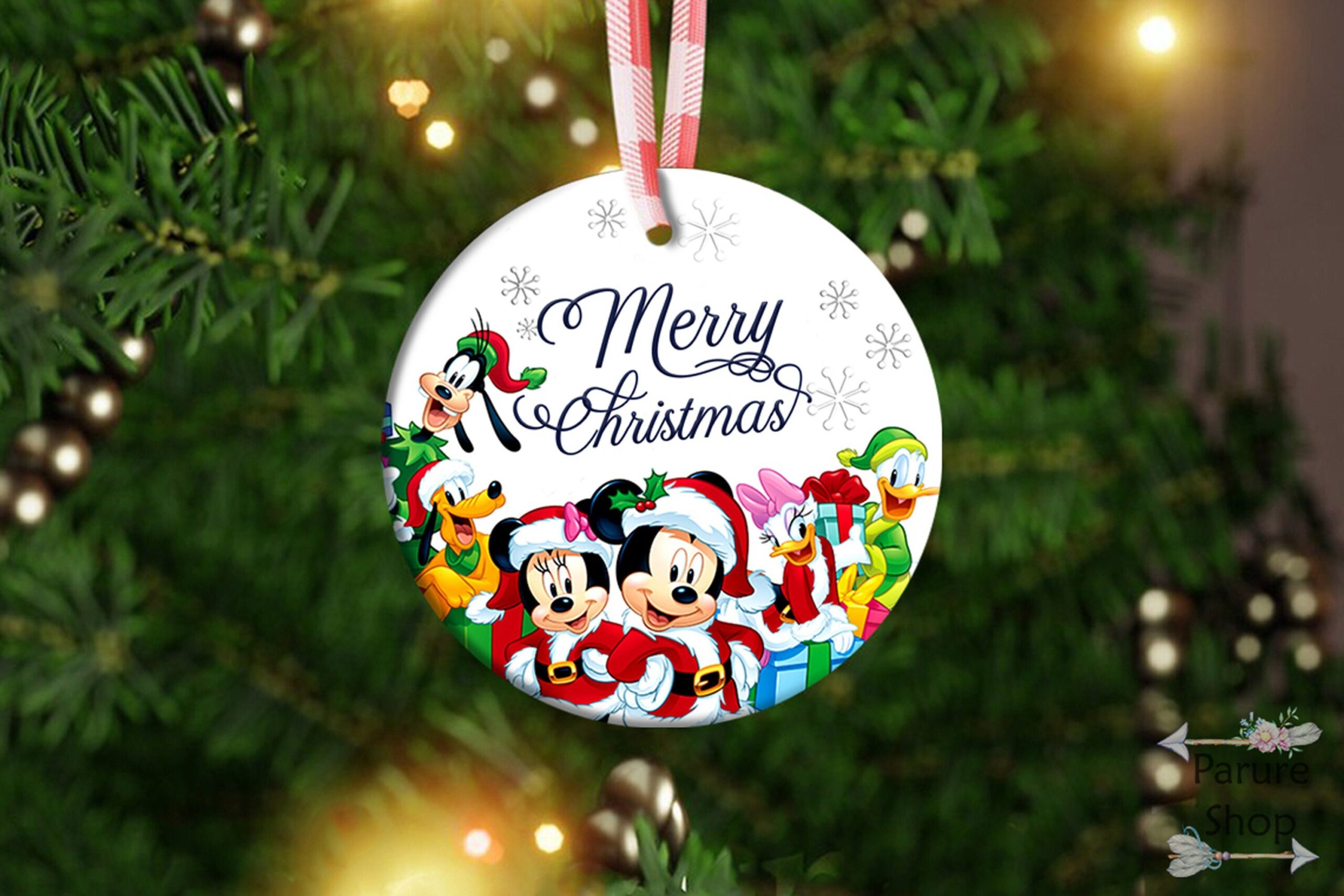 Disney Mickey And Friends Merry Christmas Ornament Disney Mickey And Friends Merry Christmas Ornament