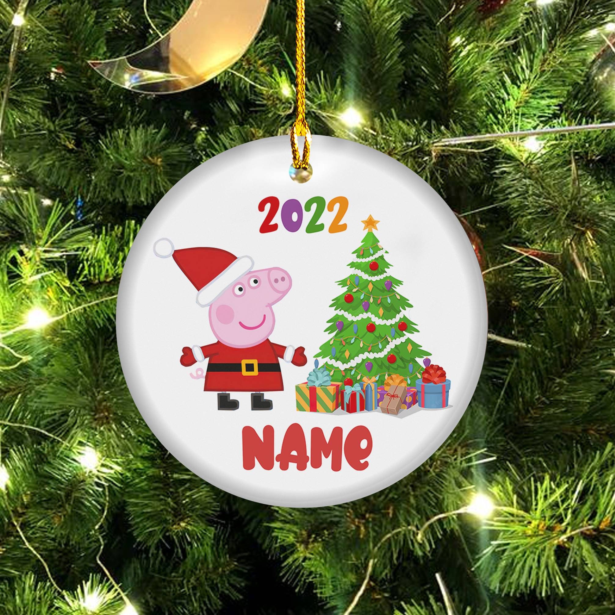 Family Peppa Pig Ornament Tree Decor Merry Christmas Gift Family Peppa Pig Ornament Tree Decor Merry Christmas Gift