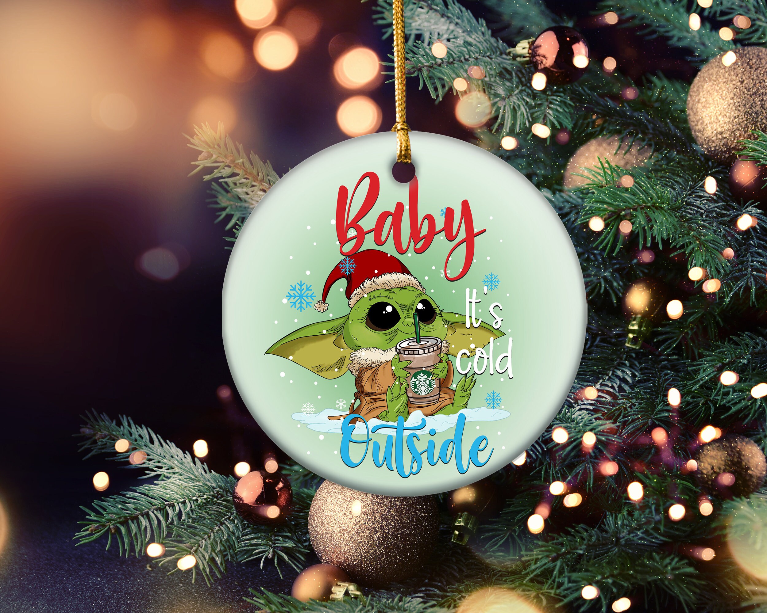 Personalized Yoda Ornament 2022 Christmas Gift Personalized Yoda Ornament 2022 Christmas Gift