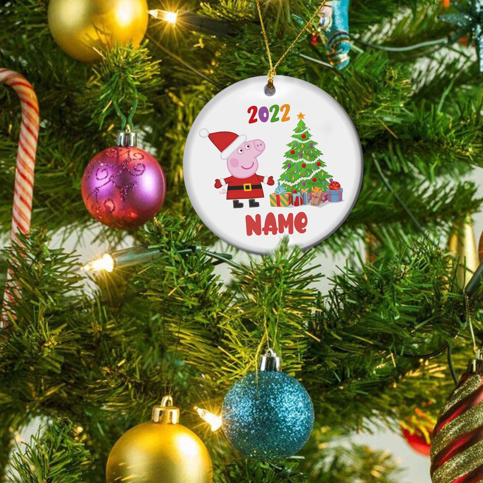 Family Peppa Pig Ornament Tree Decor Merry Christmas Gift Family Peppa Pig Ornament Tree Decor Merry Christmas Gift