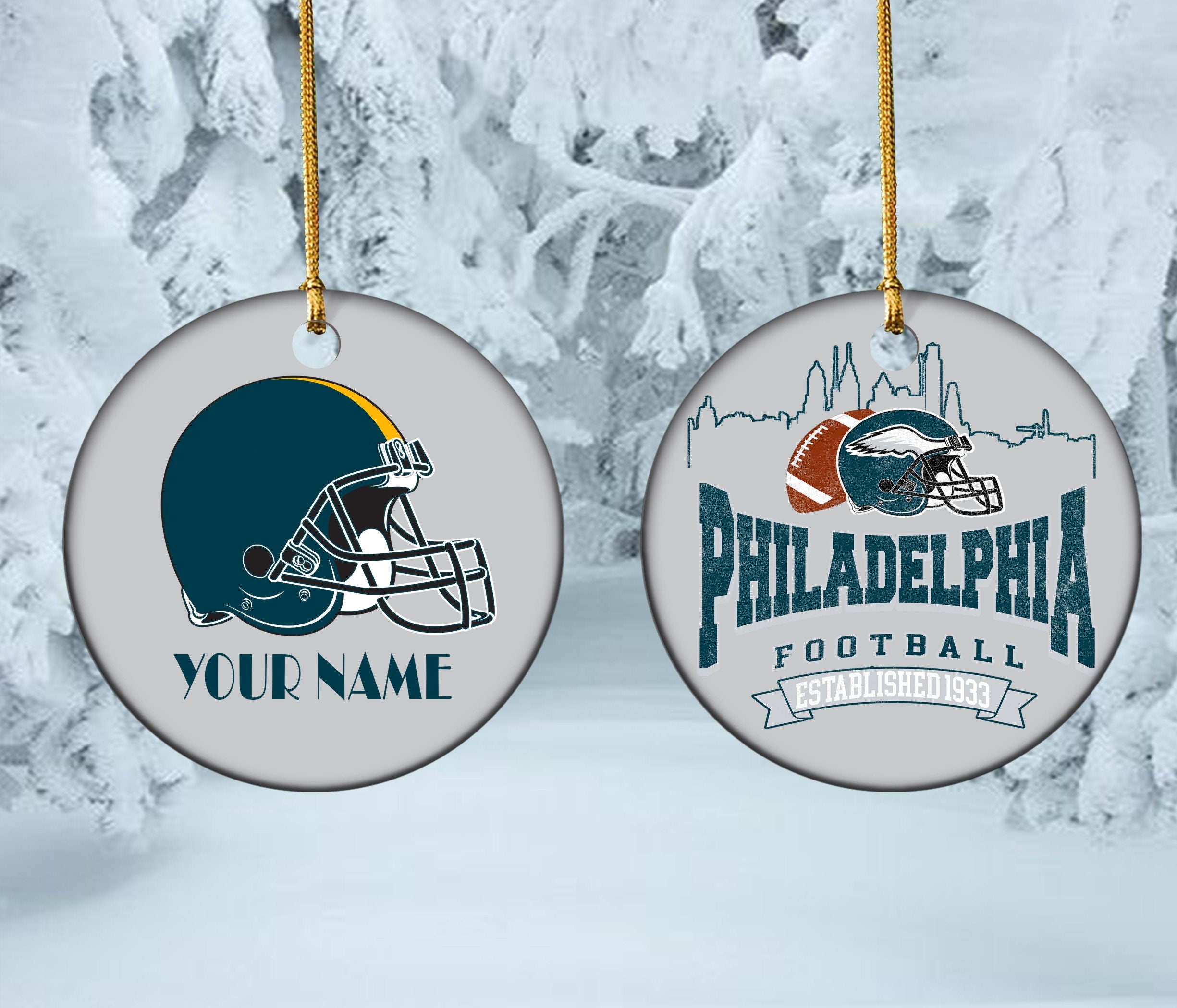 Philadelphia Football American Chritmas Dad Ornament Philadelphia Football American Chritmas Dad Ornament