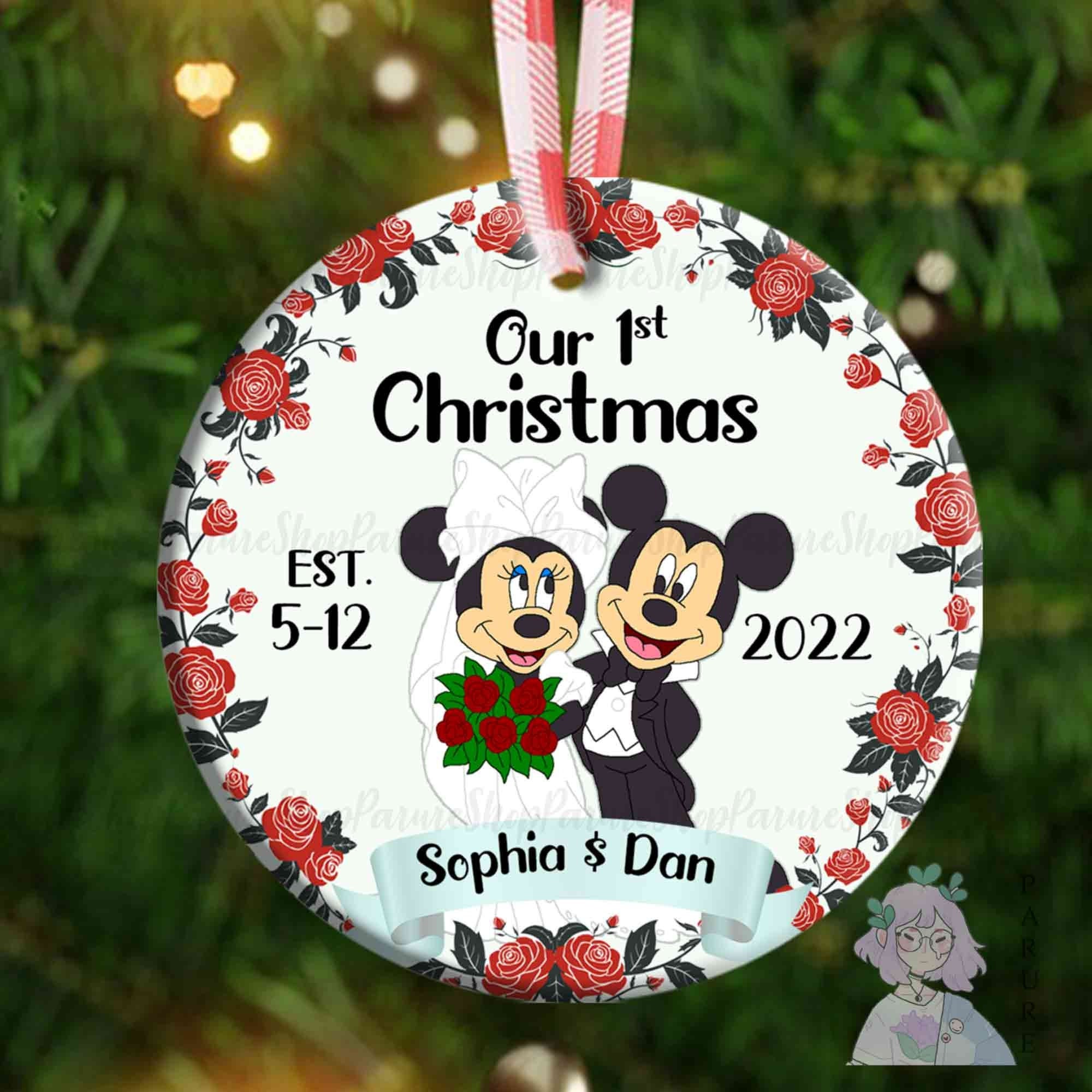 Personalized Disney Mr Mickey And Mrs Minnie Ceramic Ornament Personalized Disney Mr Mickey And Mrs Minnie Ceramic Ornament