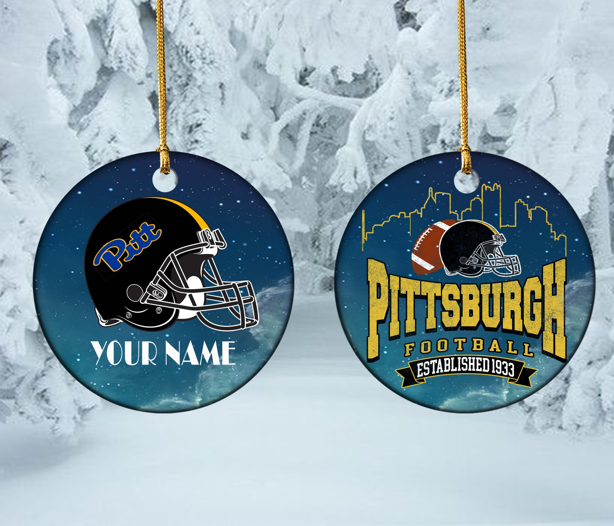 Philadelphia Game Day PittsBurgh Football Chritmas Ornament Philadelphia Game Day PittsBurgh Football Chritmas Ornament