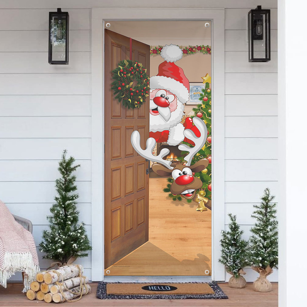 Greetings From Santa Vintage Door Cover Greetings From Santa Vintage Door Cover