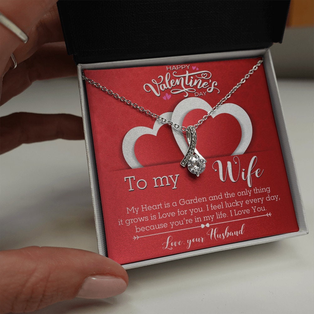 To My Wife Valentine Necklace Gift To My Wife Valentine Necklace Gift