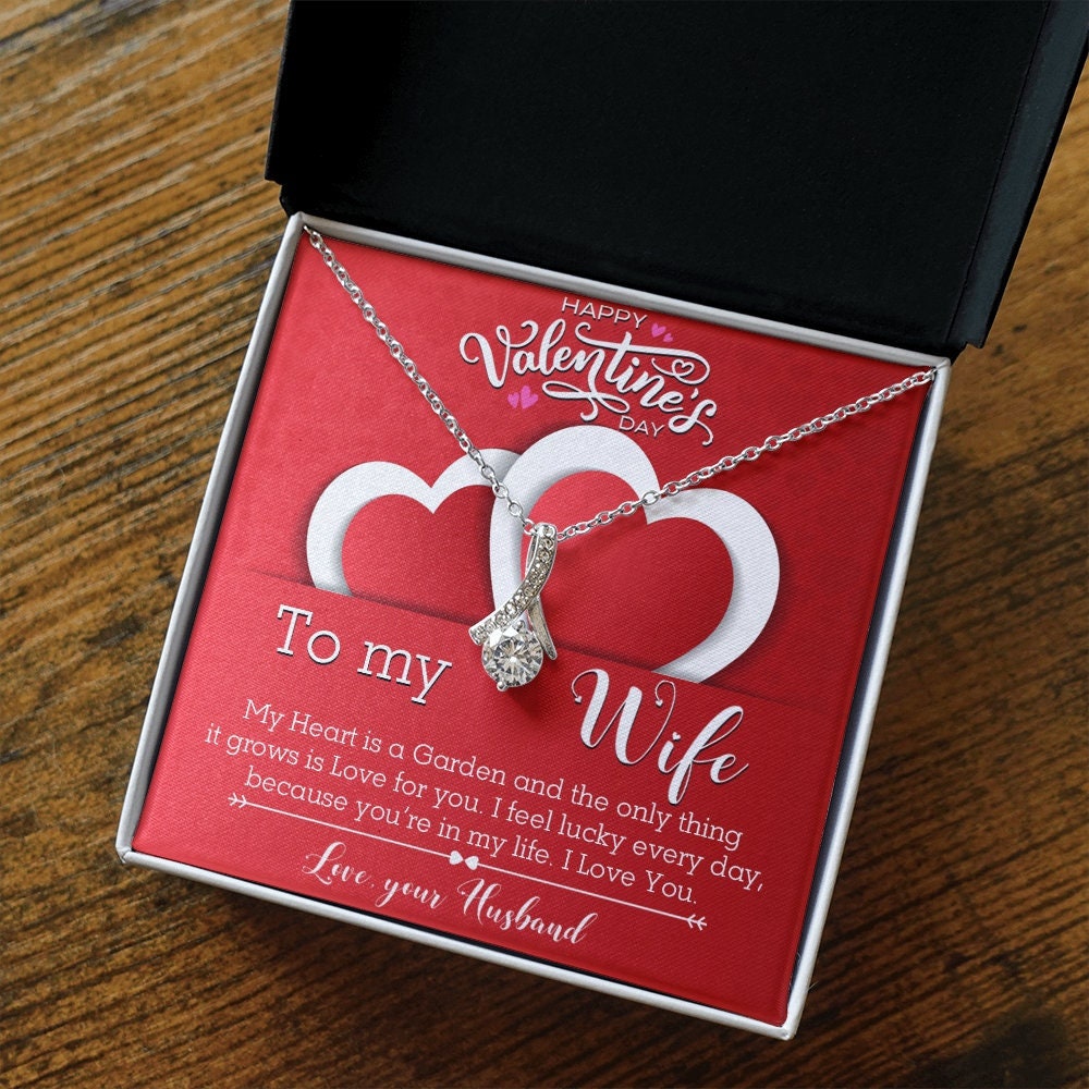To My Wife Valentine Necklace Gift To My Wife Valentine Necklace Gift