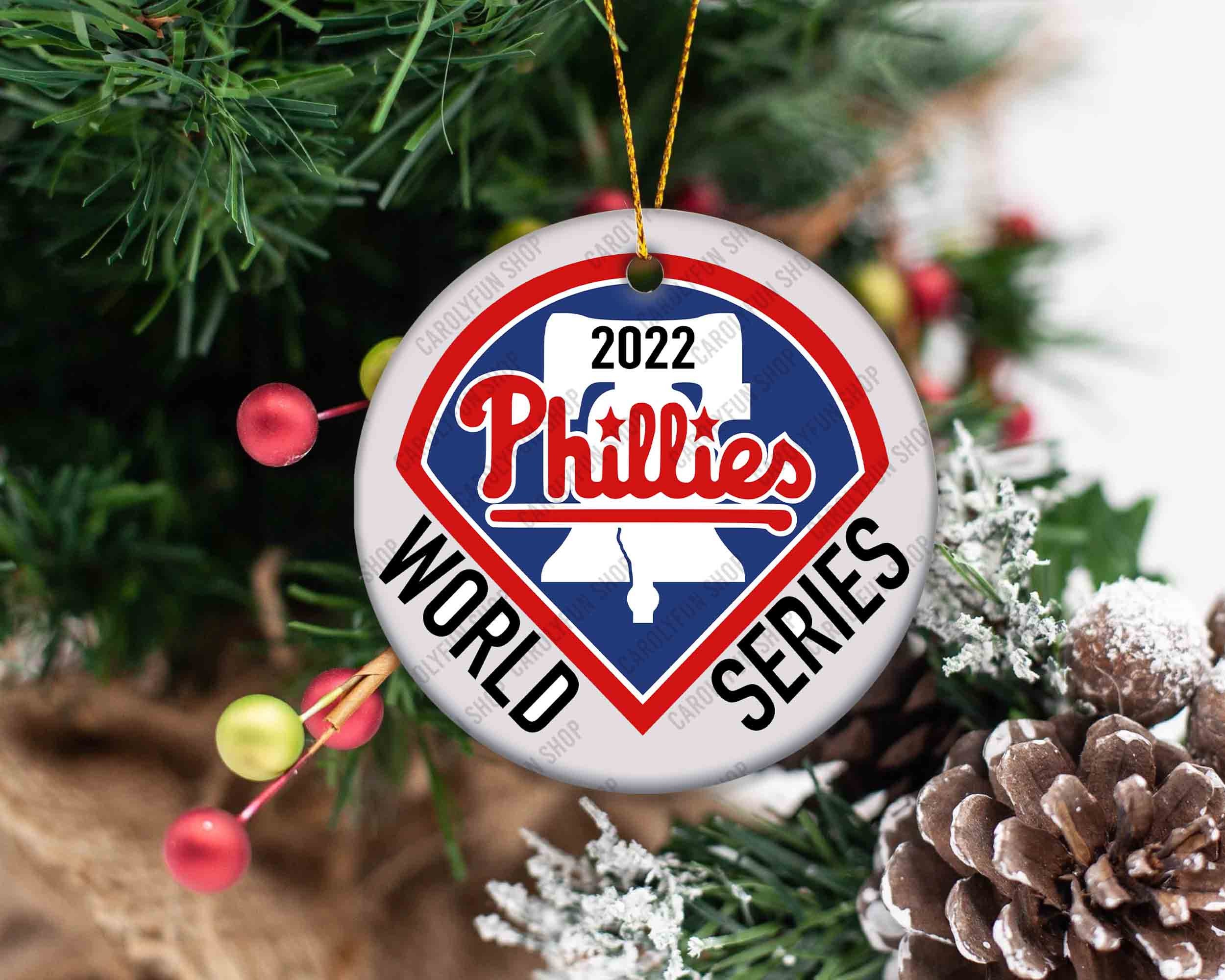 Philadelphia Phillies Personalized Baseball Christmas Ornament Philadelphia Phillies Personalized Baseball Christmas Ornament