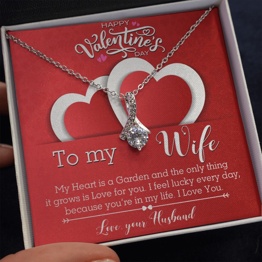 To My Wife Valentine Necklace Gift To My Wife Valentine Necklace Gift