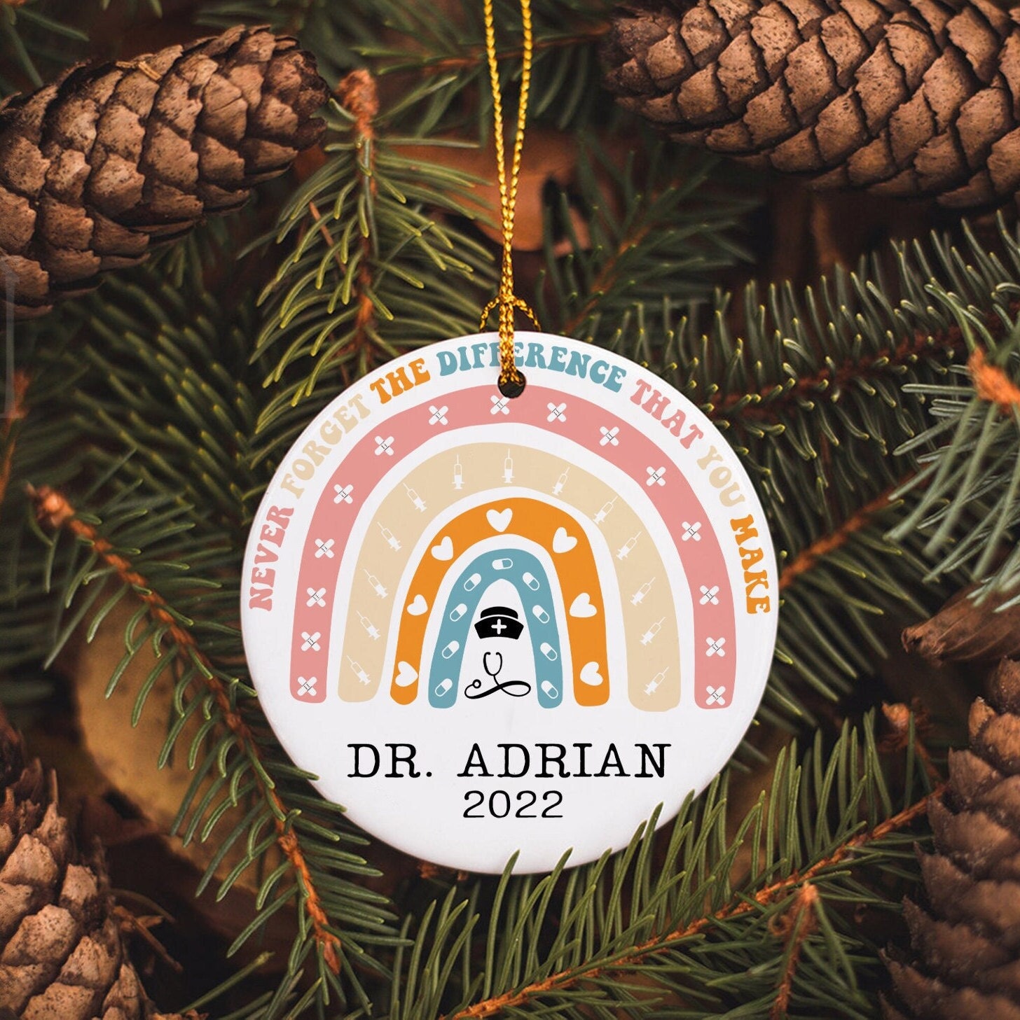 Personalized Nurse Appreciation Graduation RN Ornament Personalized Nurse Appreciation Graduation RN Ornament