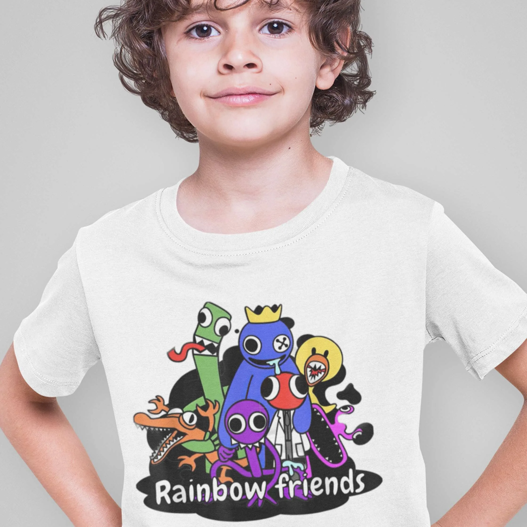 Blue, Red And Purple Halloween (Rainbow Friends) | Poster