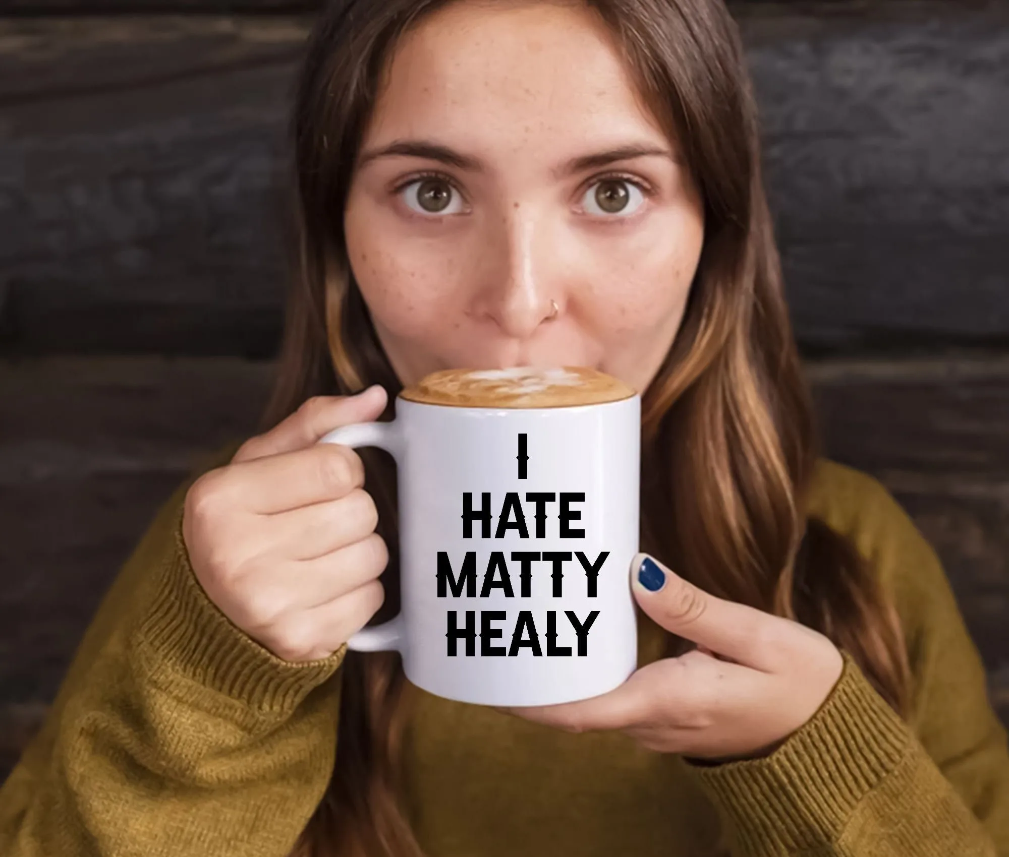 I Hate Matty Healy Birthday 11oz And 15oz Gift Coffee Mug I Hate Matty Healy Birthday 11oz And 15oz Gift Coffee Mug